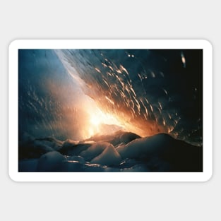 Break of dawn in the ice - Landscape Photography Sticker